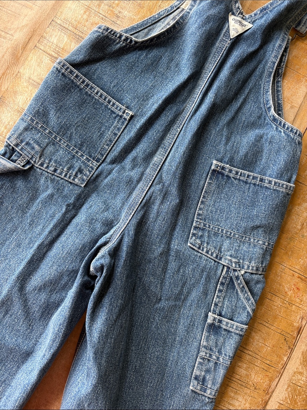 Vintage OshKosh Denim Overalls 3t - Picture 6 of 6